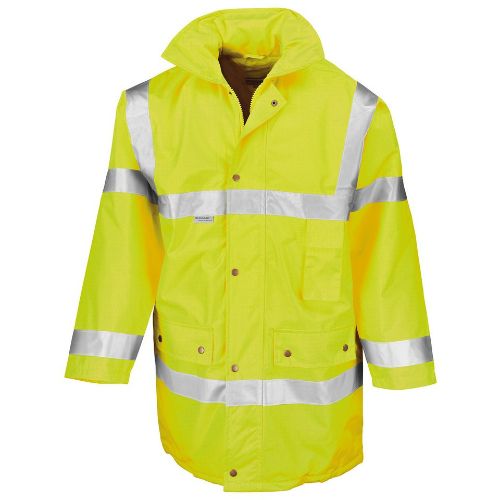 Result Safeguard Safety Jacket Fluorescent Yellow